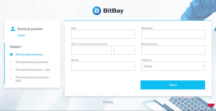 Weryfikacja na giełdzie BitBay