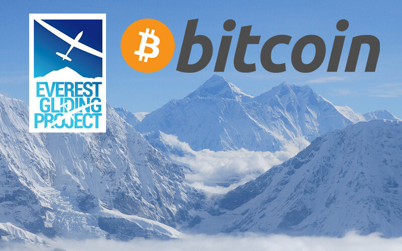 Bitcoin logo over the Himalayas!