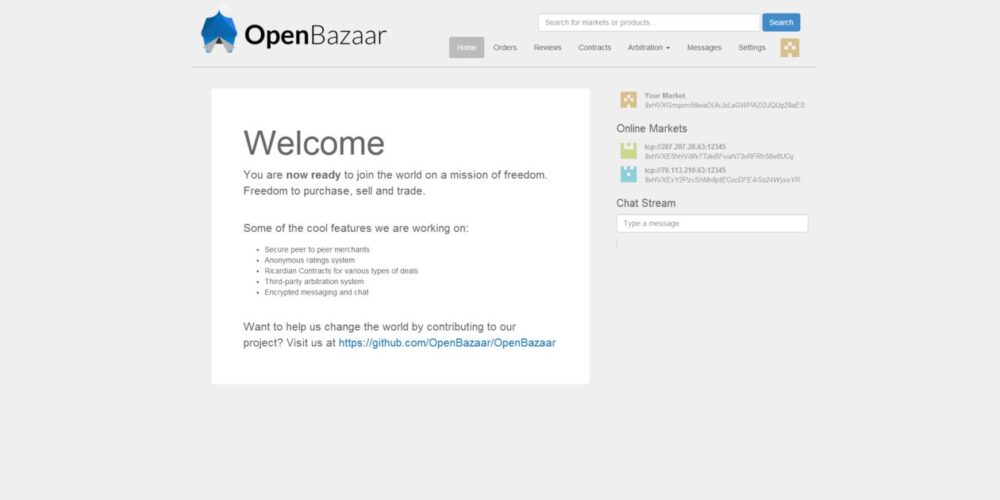 OpenBazaar – pierwszy zdecentralizowany market