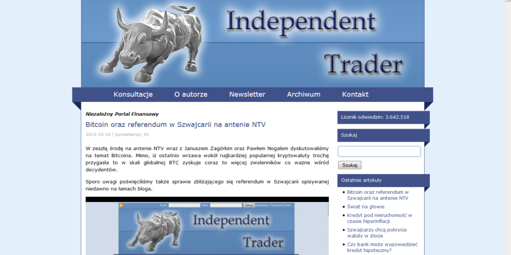 Independent Trader o Bitcoin