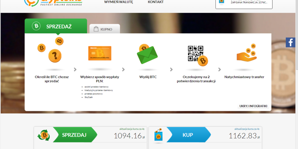 Cryptoins? Handel Bitcoinami bez rejestracji