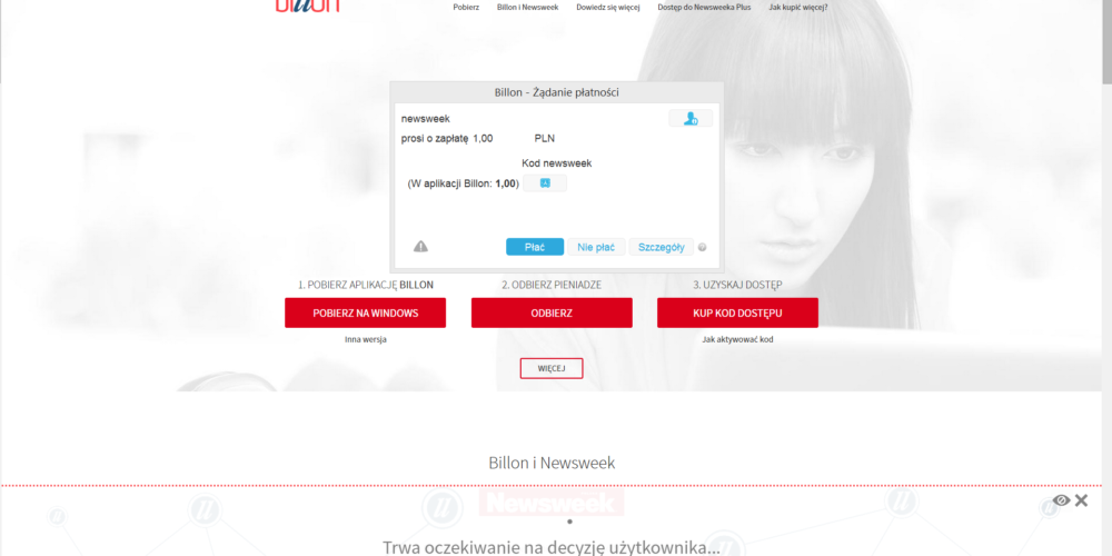 Właśnie kupiłem Newsweek za cyfrową gotówkę!
