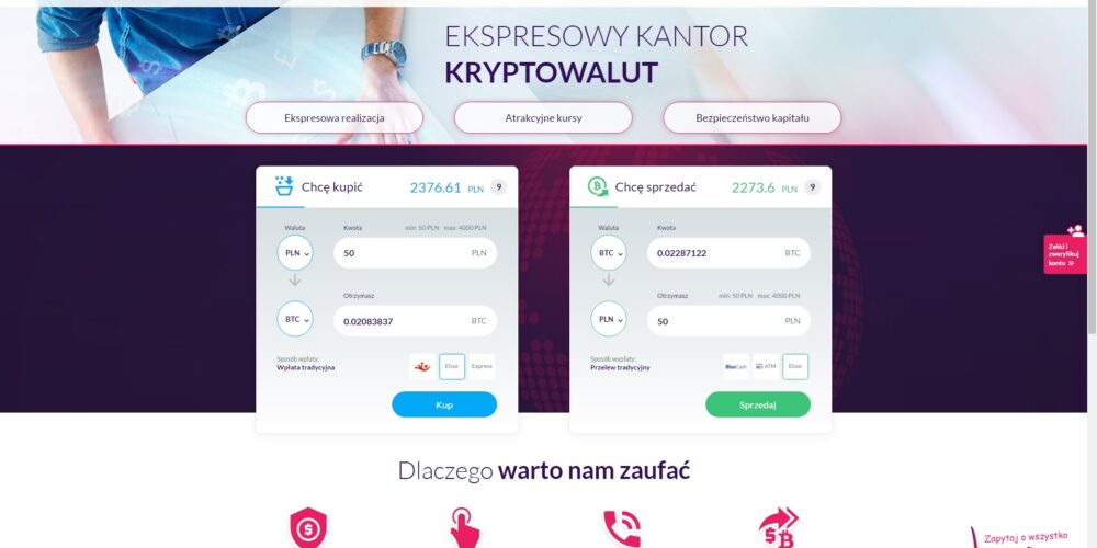 BitCantor – Nowy polski kantor Bitcoin