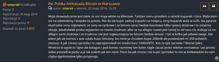 Polskie Forum Bitcoin - Ambasada