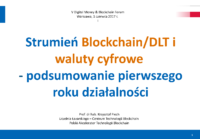 Podsumowanie prac strumienia blockchain/dlt i waluty cyfrowe1