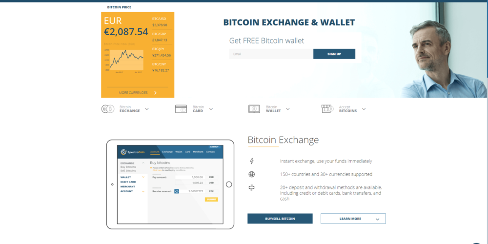 Giełda SpectroCoin podbija europę – recenzja