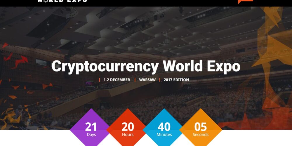 Zapraszamy na Cryptocurrency World Expo – Warszawa 1-2 grudnia