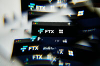 Milan, Italy – January 11, 2022: ftx token – FTT logo on laptop